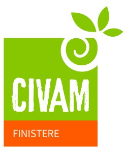 Logo vert et orange Civam Finistère